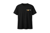 YEAR OF THE MONKEY Let It Feed black t-shirt featuring a small graphic logo on the chest