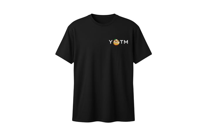 YEAR OF THE MONKEY Let It Feed black t-shirt featuring a small graphic logo on the chest